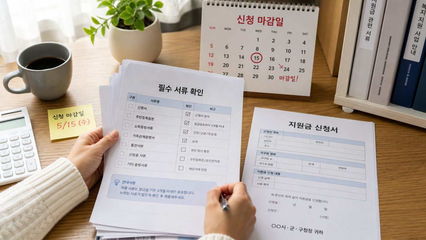 정부 지원금 신청 방법으로 실패를 줄이는 실전 확인법