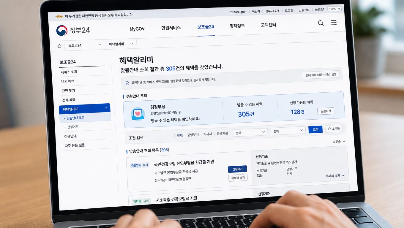 정부 지원금 신청, 보조금24에서 확인하고 기준에 따라 진행하는 방법