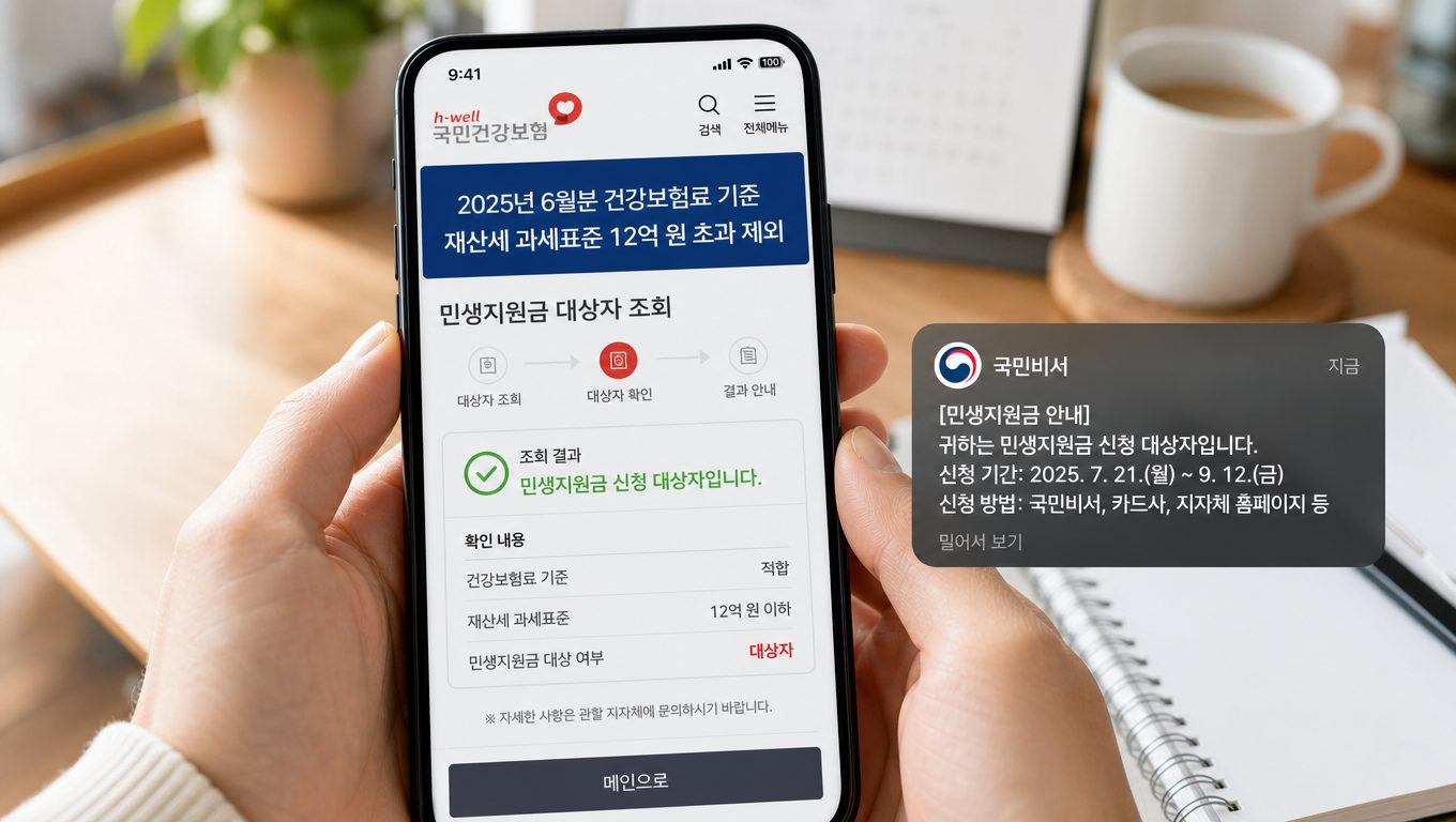 정부 지원금 받는법 민생지원금 재산 기준과 조회 방법