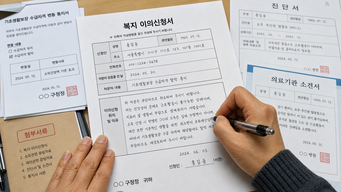 복지 이의신청 방법