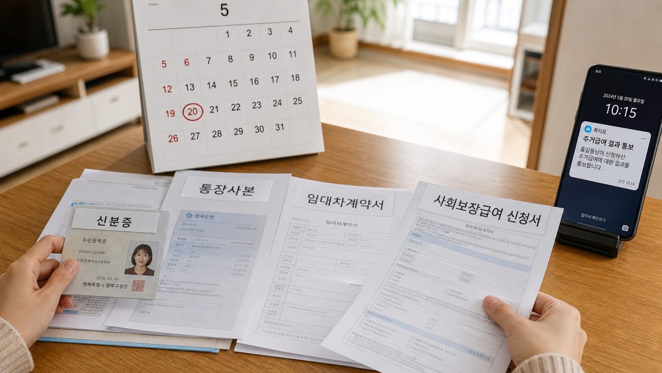 주거급여 신청 후 결과 통보와 지급 시작 시점