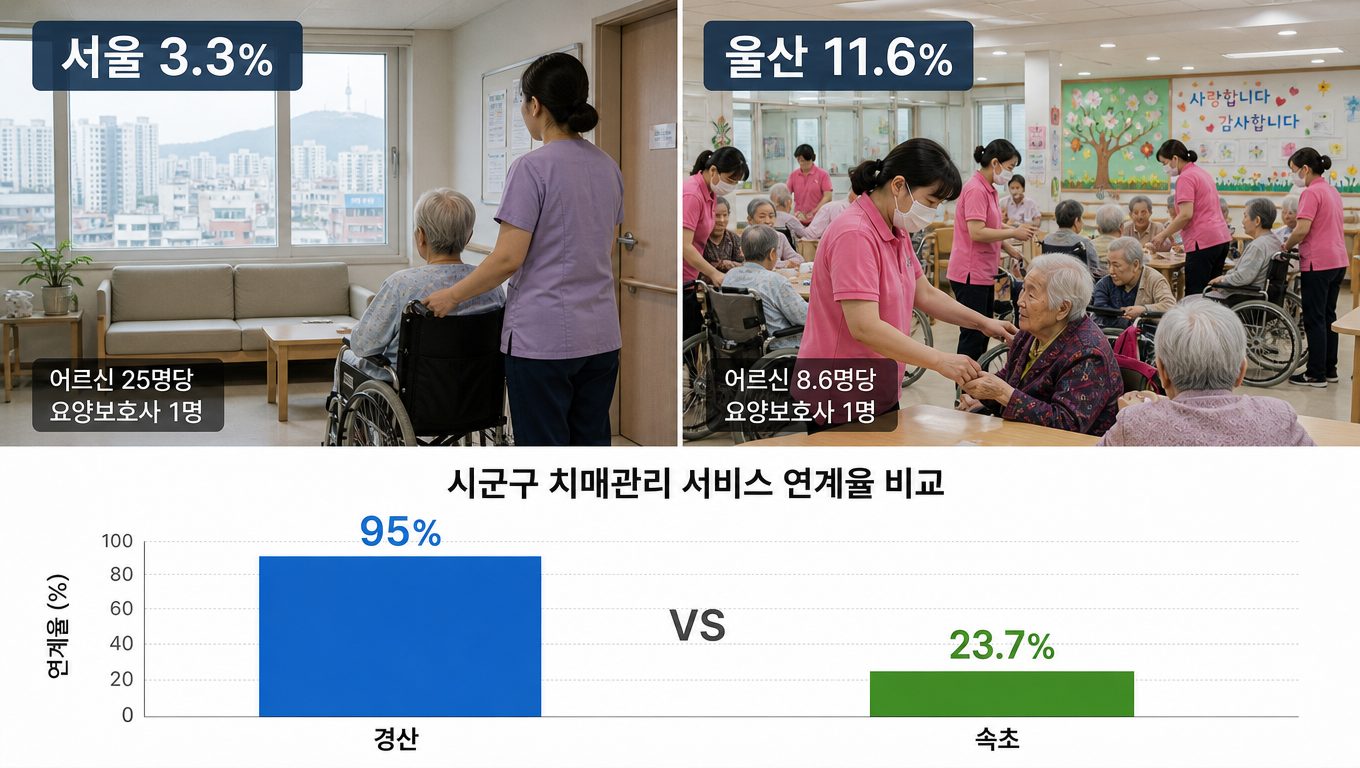 돌봄서비스 이용 실적이 지역마다 차이 나는 이유